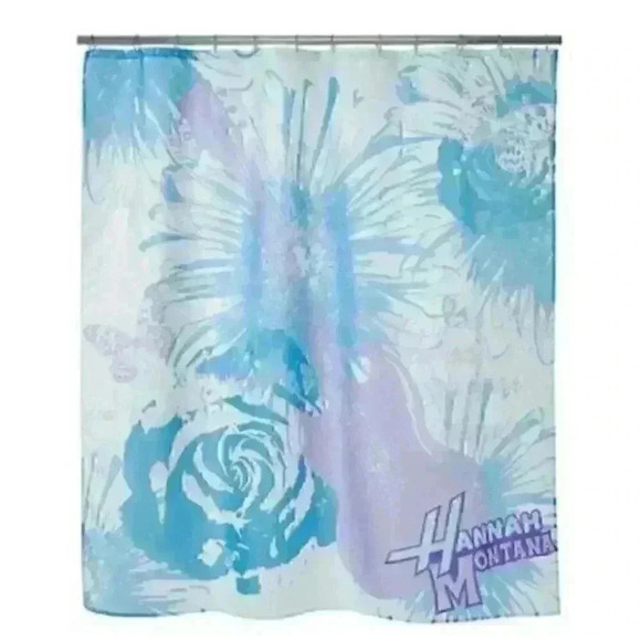 Hanna Montana shower curtain purple blue - Picture 1 of 3
